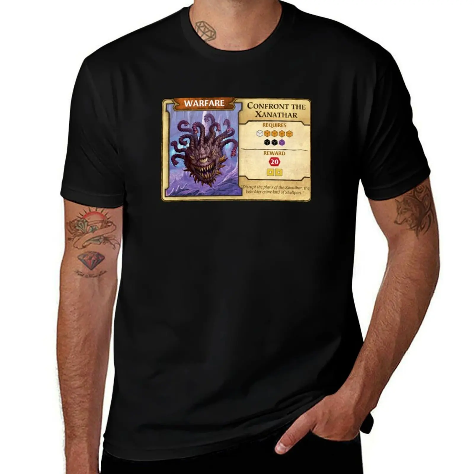 

Confront the Xanathar T-Shirt vintage clothes tops blue archive mens graphic t-shirts hip hop