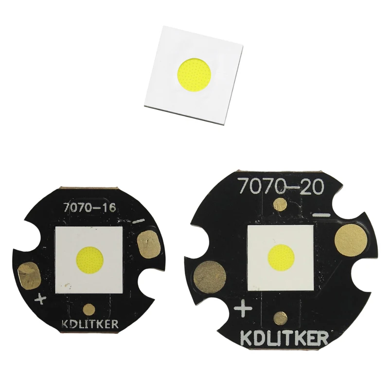 L70 HI 30W 8A 3000 Lumens 6500K SMD 7070 LED Emitter on KDLitker DTP Copper MCPCB Flashlight DIY Bead Torch High Power