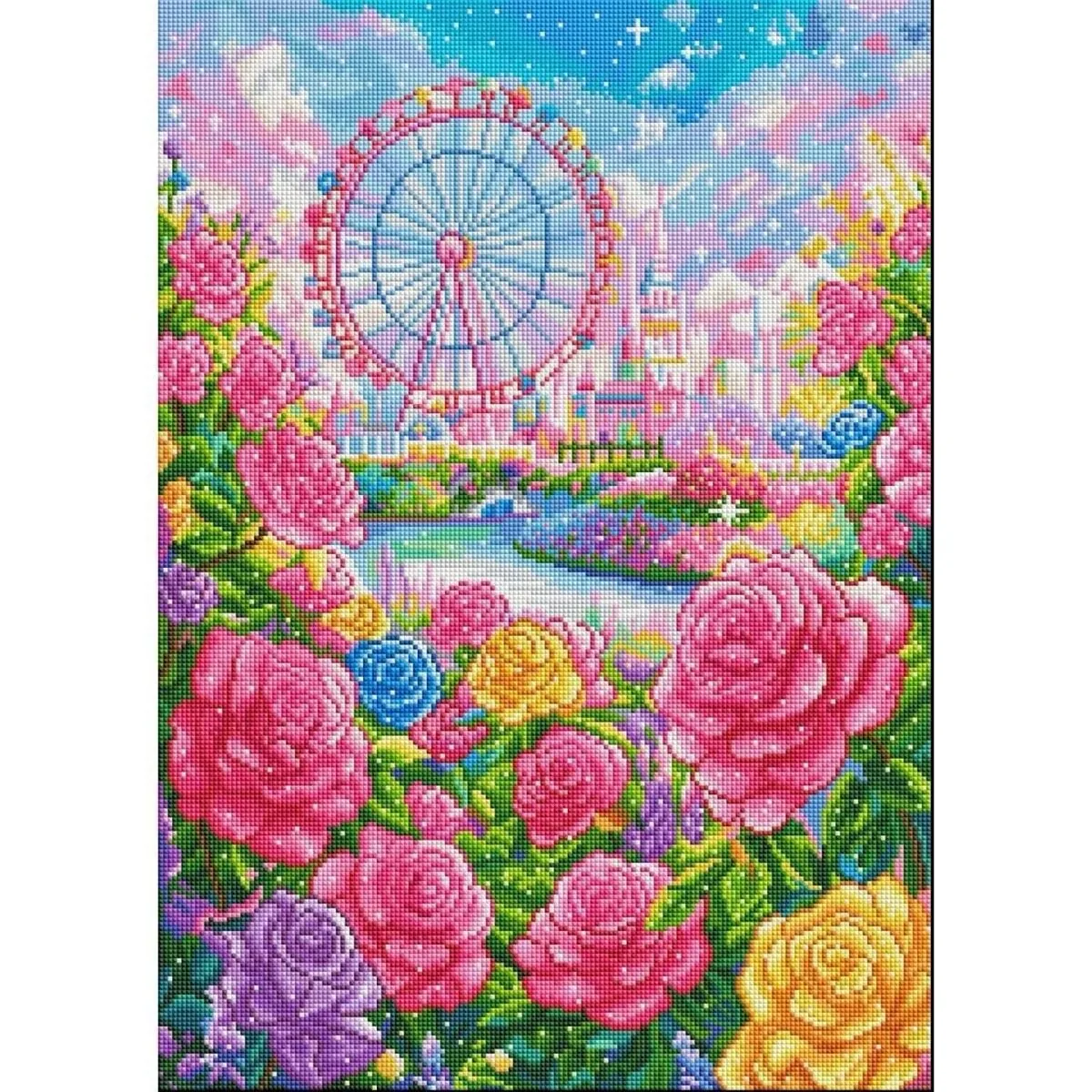 

Набор «сделай сам» с принтом, вышивка крестиком 9CT 14ct 38x50 см, цветок, морская вышивка, рукоделие «сделай сам», домашний декор, поделки с иглами, нитки, новинка