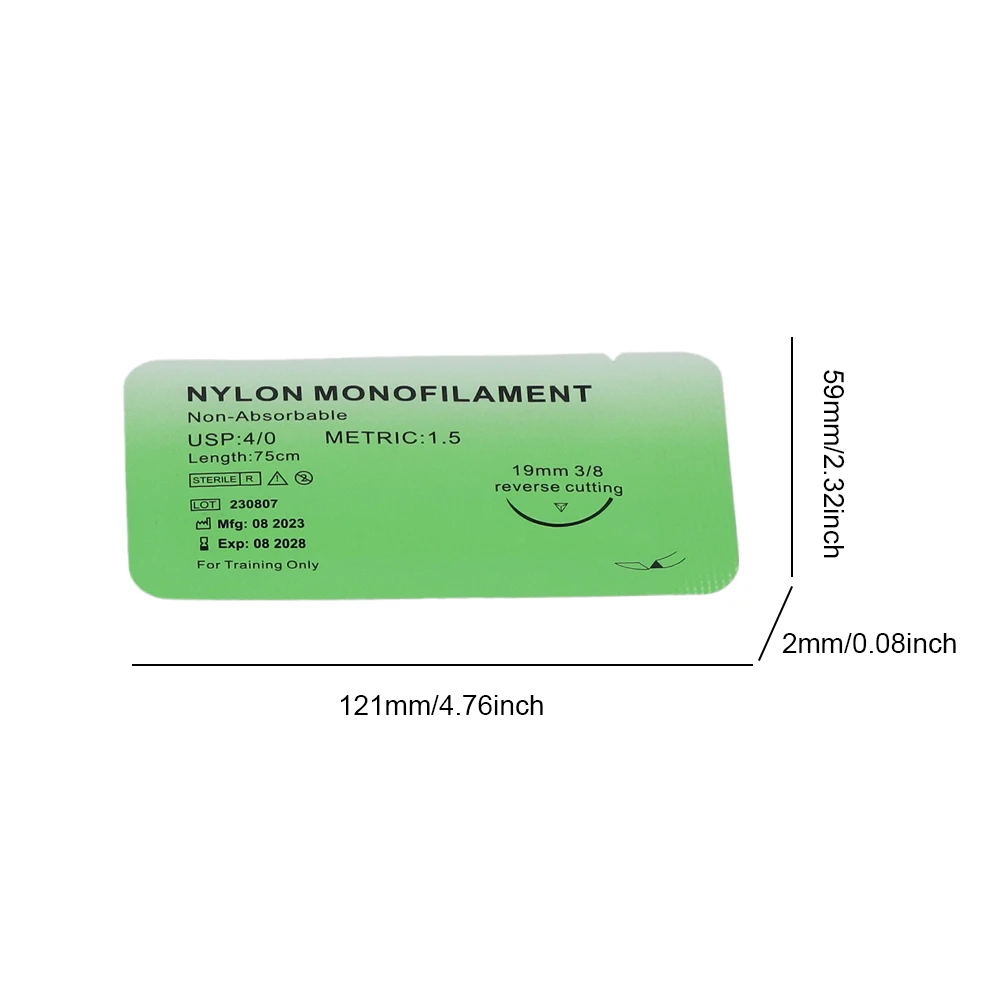 Medical Surgical Suture Nylon Silk Polypropylene Polyester Monofilament Thread Suture Teaching Exercises Demonstrations Practice