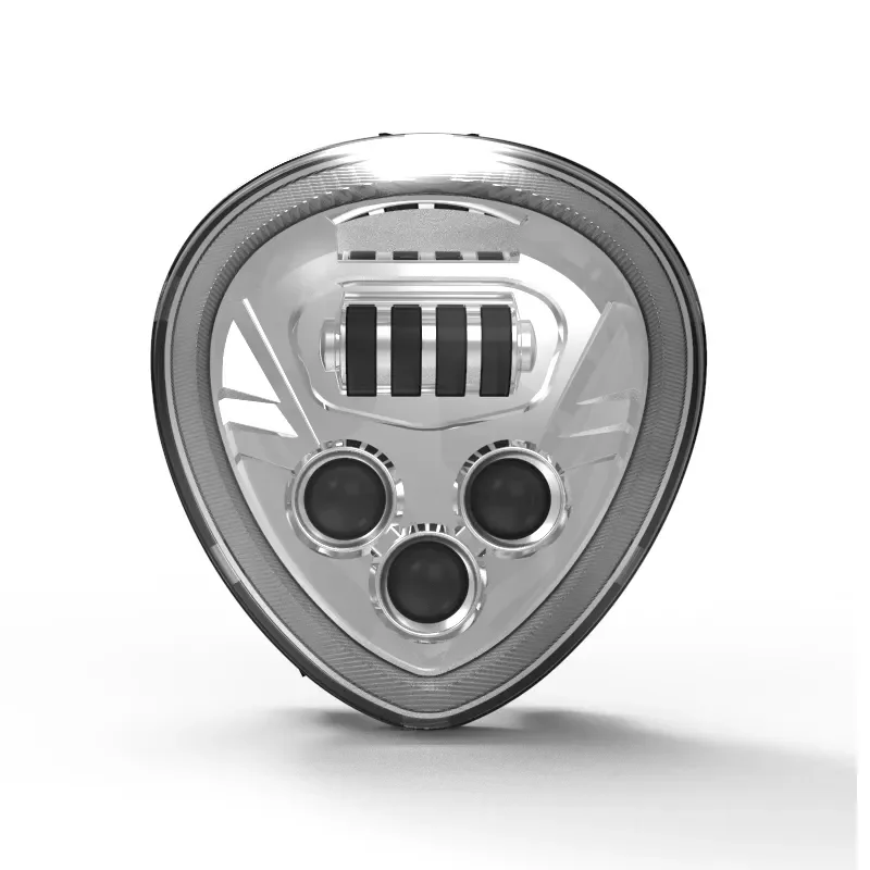 

Factory Price Motorcycle Chrome LED Headlight with Hi/Lo Beam DRL for Y Amaha XV1900