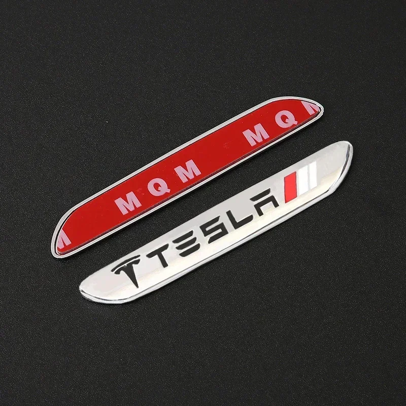 

Автомобильное крыло Tesla, багажник, задняя боковая наклейка, эмблемы, модель S Model X Model 3 Y Roadster Cybertruck, наклейка, аксессуары