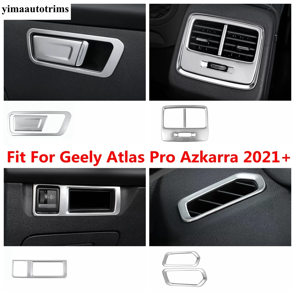 

Head Light Lamp Glove Box Dashboard Air Conditioning AC Vent Outlet Cover Trim Accessories For Geely Atlas Pro Azkarra 2021 2022