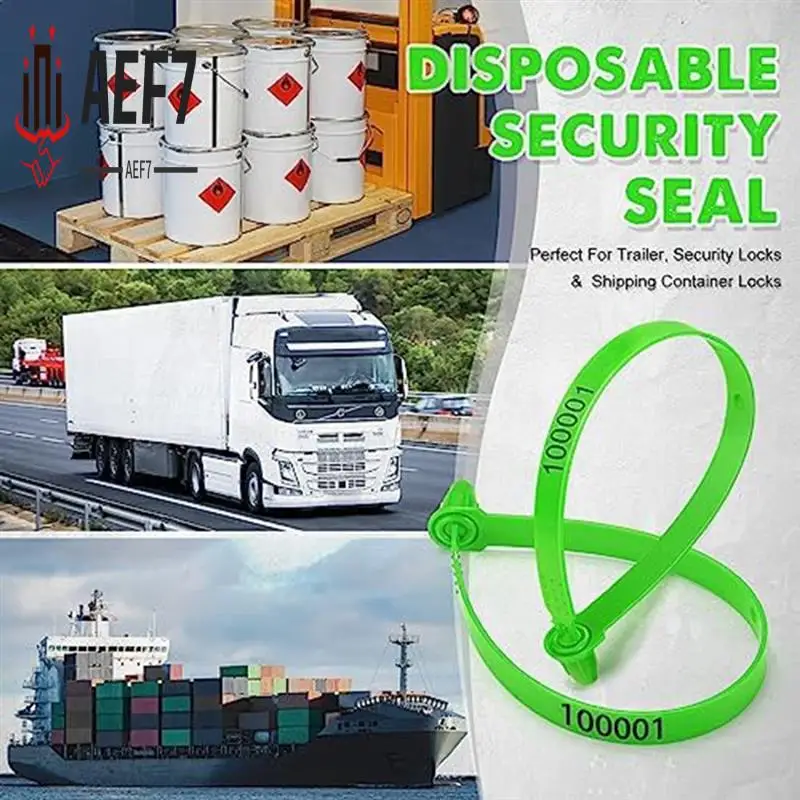 

AEF7-1000Pcs Security Tags Removal For Trailer Logistic Shipping Packaging Shipping Green