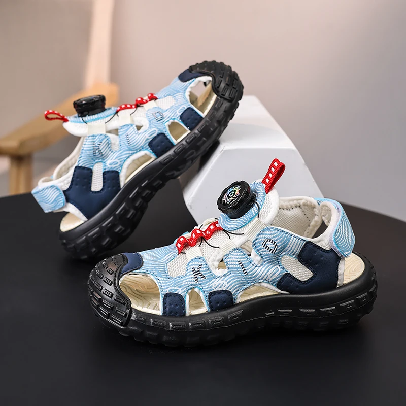 

Children Summer Athletic Shoes Full Mesh Breathable Design Wear Resistant Sole Comfort Sneakers for Daily Play and Walking