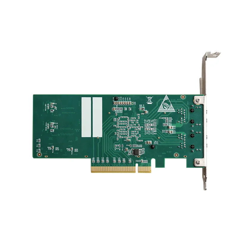 PCIe 8X 10G/5G/1G Tarjeta Lan RJ45 de 2 puertos Velocidades de red múltiples Muere tarjeta Lan Calidad del servicio (QOS) Compatible con funciones de hasta 10 Gbps