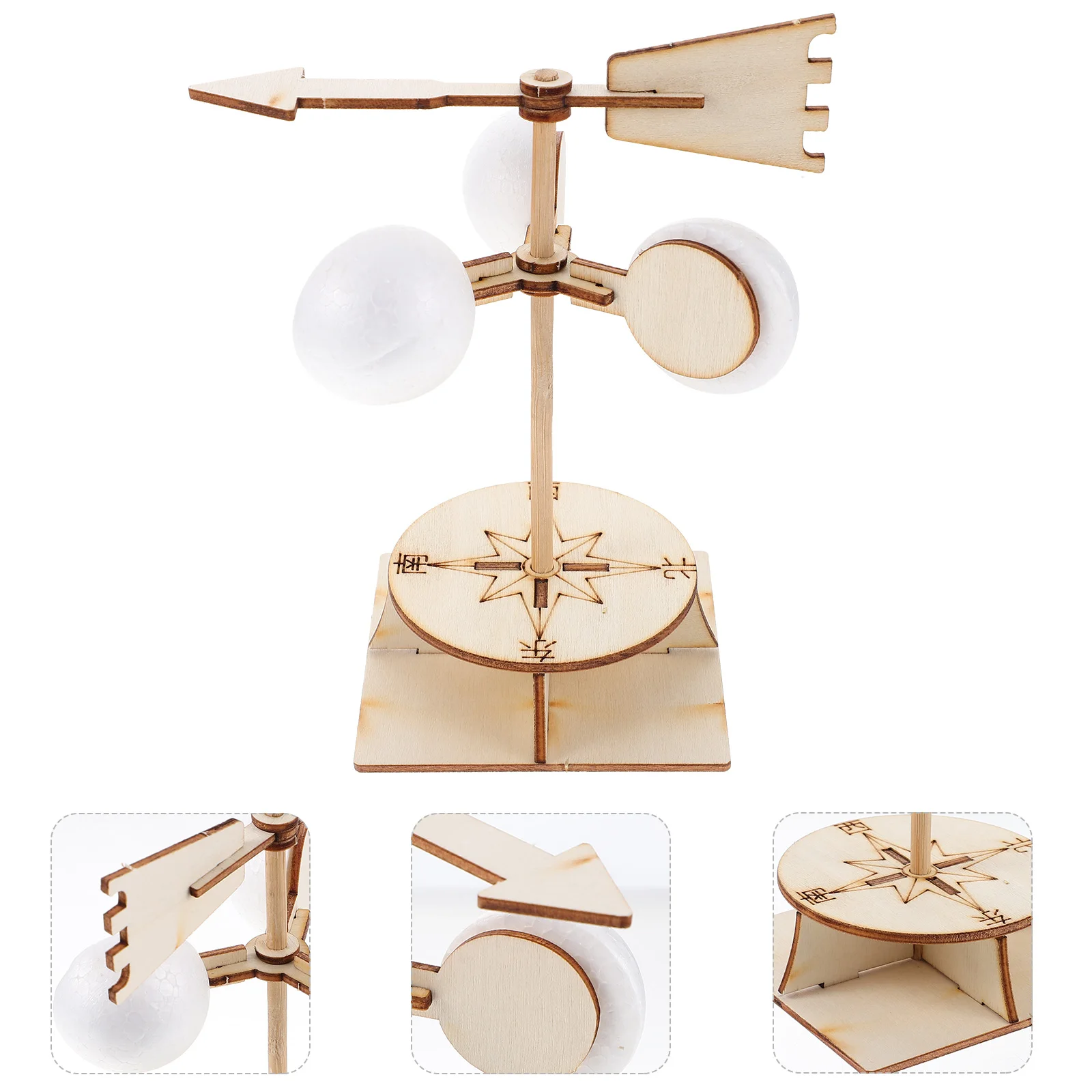 

Diy Plaything Assemble Educational Science Experiment Kit Wind Vane Assembly Playthings Science Educational Kits