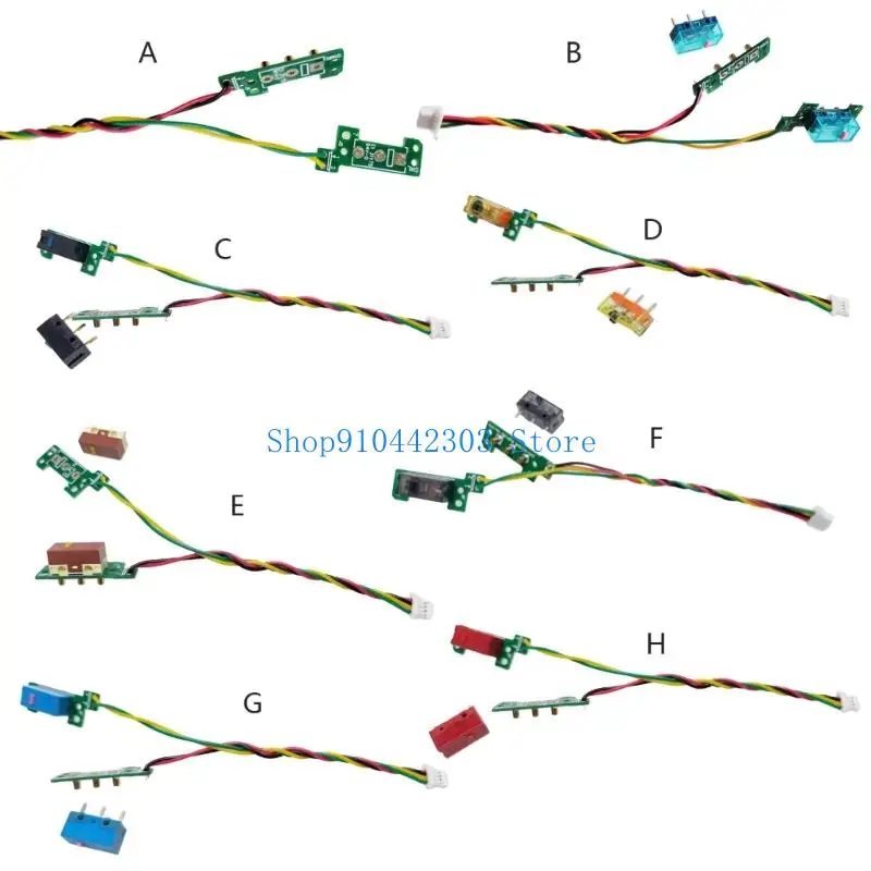 652F Hot Swap Button Module External Button Module MicroSwitch Button Board for G304 G305 Mouse, Green Edition