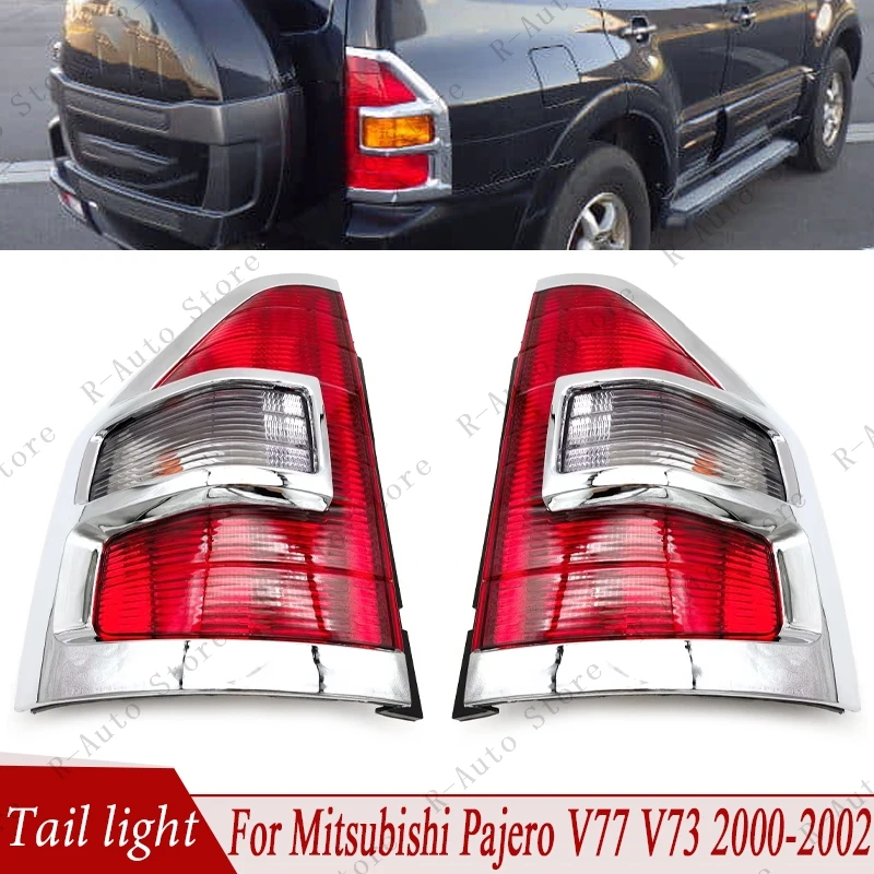 For Mitsubishi Pajero V77 V73 2000-2002 Car Tail Light Taillamp Rear Turn Signal Light Reverse Lamp Warning Light Brake Lamp
