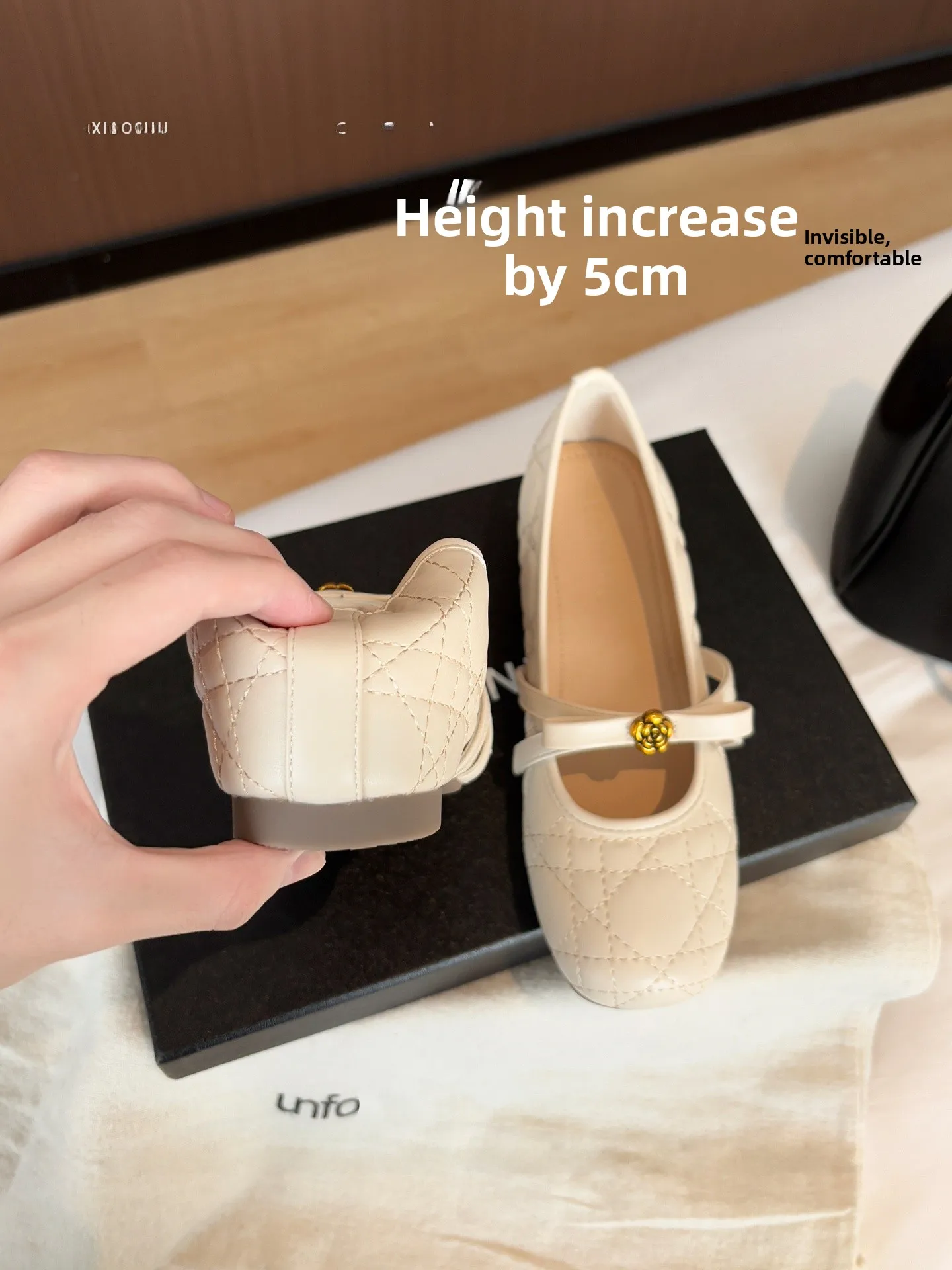 lamb-leather-ballet-flats-women's-2026-new-style-elegance-diamond-pattern-camellia-mary-jane-shoes-round-toe-rubber-outsole