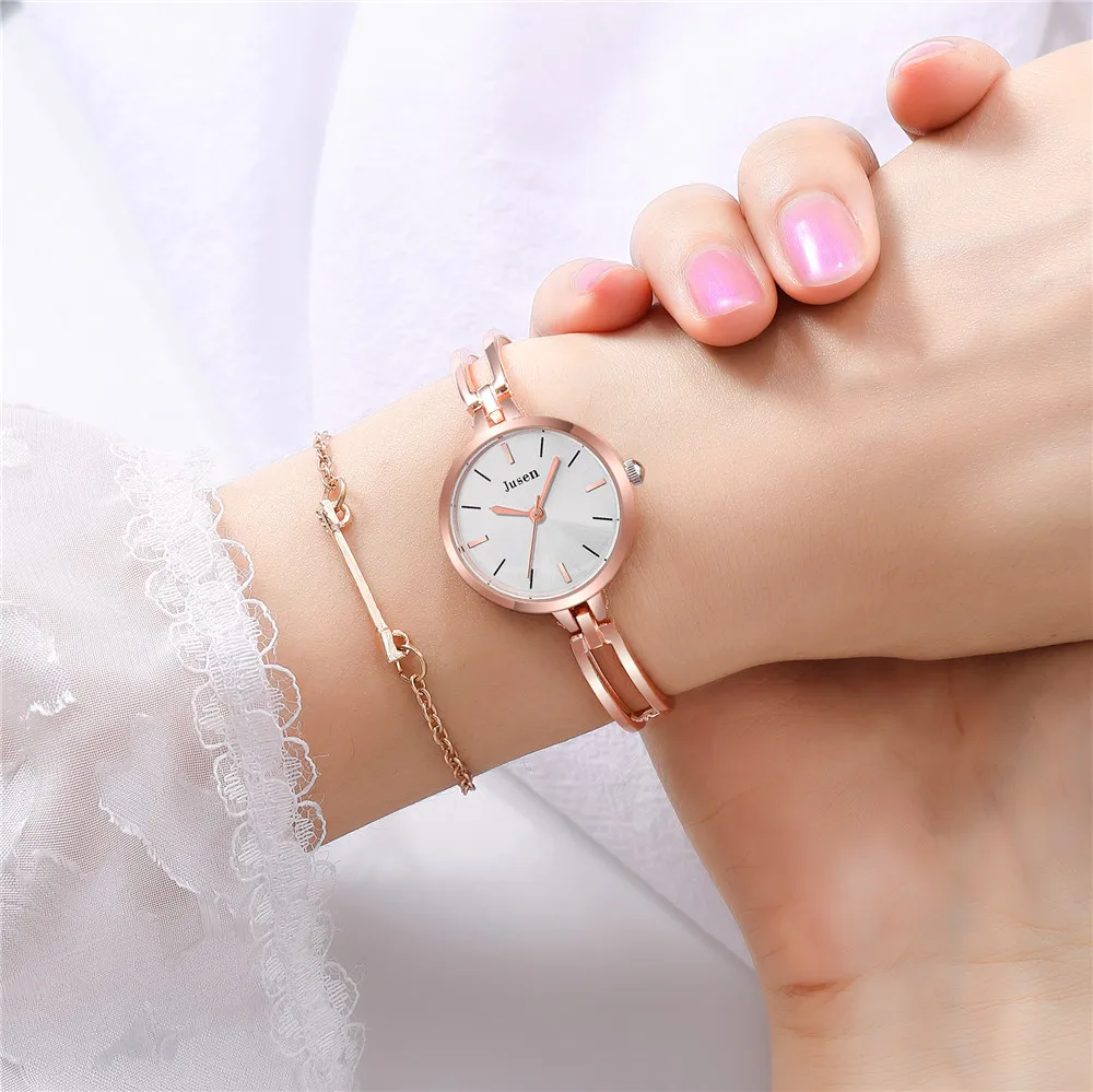 

fashion steel Bracelet Band quartz women wrist watch