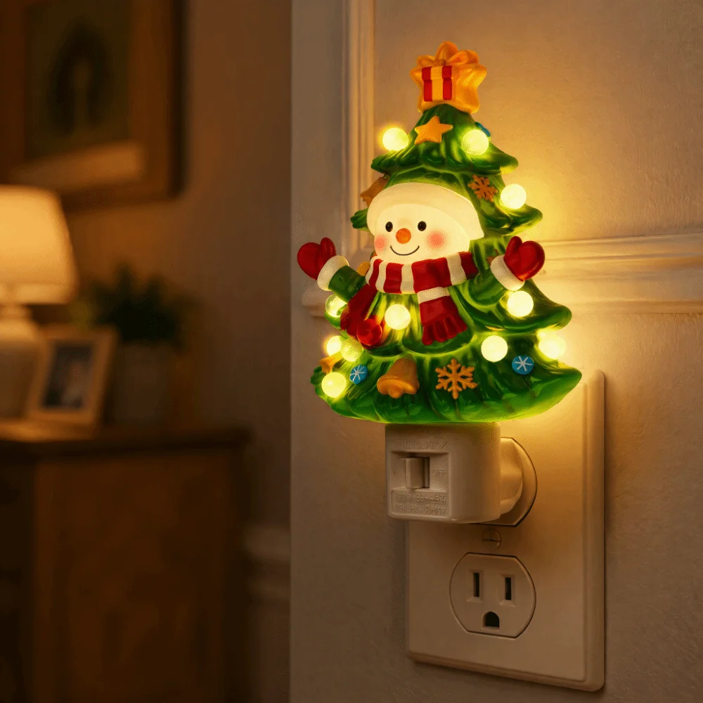 3D Drop Ornament Christmas Tree Night Light Holiday Lighting Soft Light Christmas Pendant Warm Soft Light Warm Light
