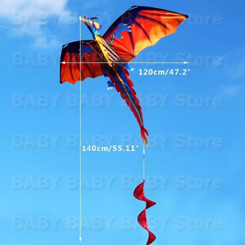 Q81A Long Tail 3D Kite Backyard Game Pâques Gift Vacation Toy Wind Kite For Teen