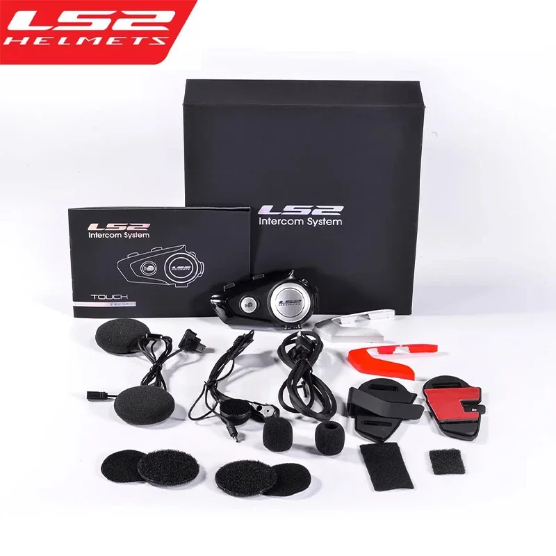 LS2 Motorcycle Helmet Bluetooth Headset IPX67 Waterproof Noise Reduction  Helmet Intercom Headset Up to 8 People within 4km Range - AliExpress ...