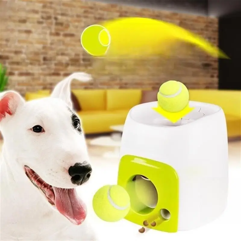 

Pet Dog Food Leak Trainer Award Tennis Reward Machine Food Reward Interactive Smart Feeder