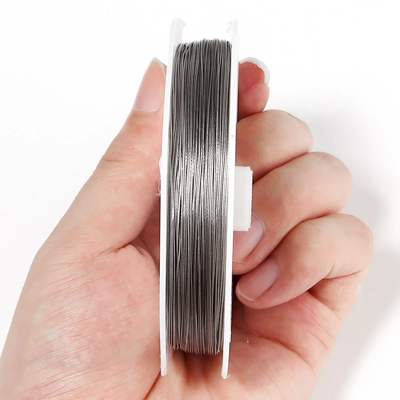 

1roll 0.3-1mm Stainless steel wire Beading Rope Cord Fishing Thread String For DIY Necklace Bracelets Jewelry Making Findings