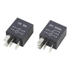 1 PCS 4 Pin/5 Pin 30A 12V/24V Violet Series 4-pin/5-pin Automotive Relay