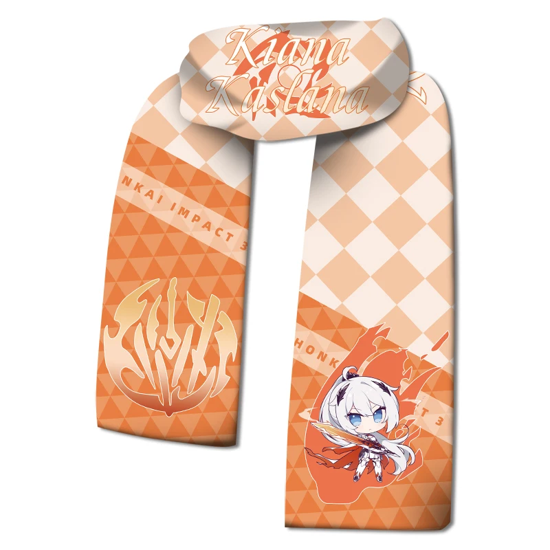 Game Honkai Impact 3 Scarfs Elysia Seele Kiana Kaslana Kafka Silver Wolf Winter Warm Scarf Cosplay Costume Props Doujin Gifts