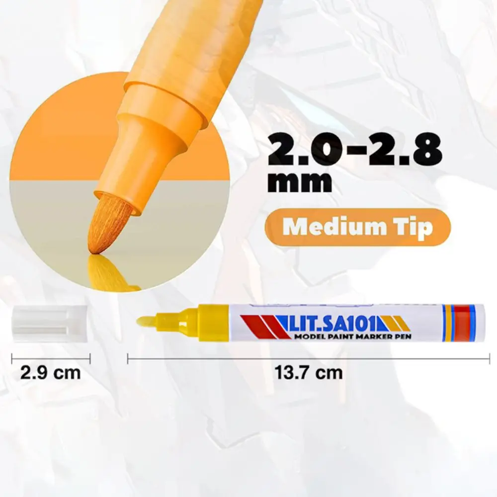 สีสัน MARKER ปากกากันน้ําหิน Markers Art MARKER ปากกาชุด Scratch Repair น้ํามันถาวร MARKER DIY กาวเรซิ่น