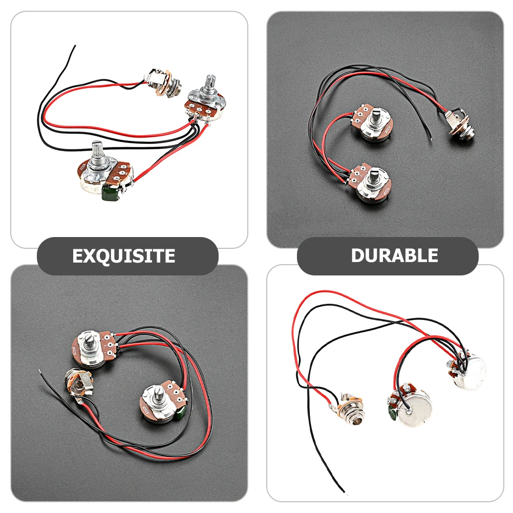 

Bass Line Wiring Harness Kit Cable Guitar Accessories Wired for Circuit Replacement