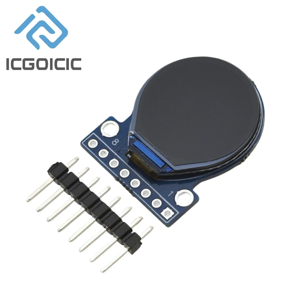 8PIN 0.71-inch TFT Display GC9D01 Small Screen 160x160 Module LCD Full Viewing Angle SPI Color Screen
