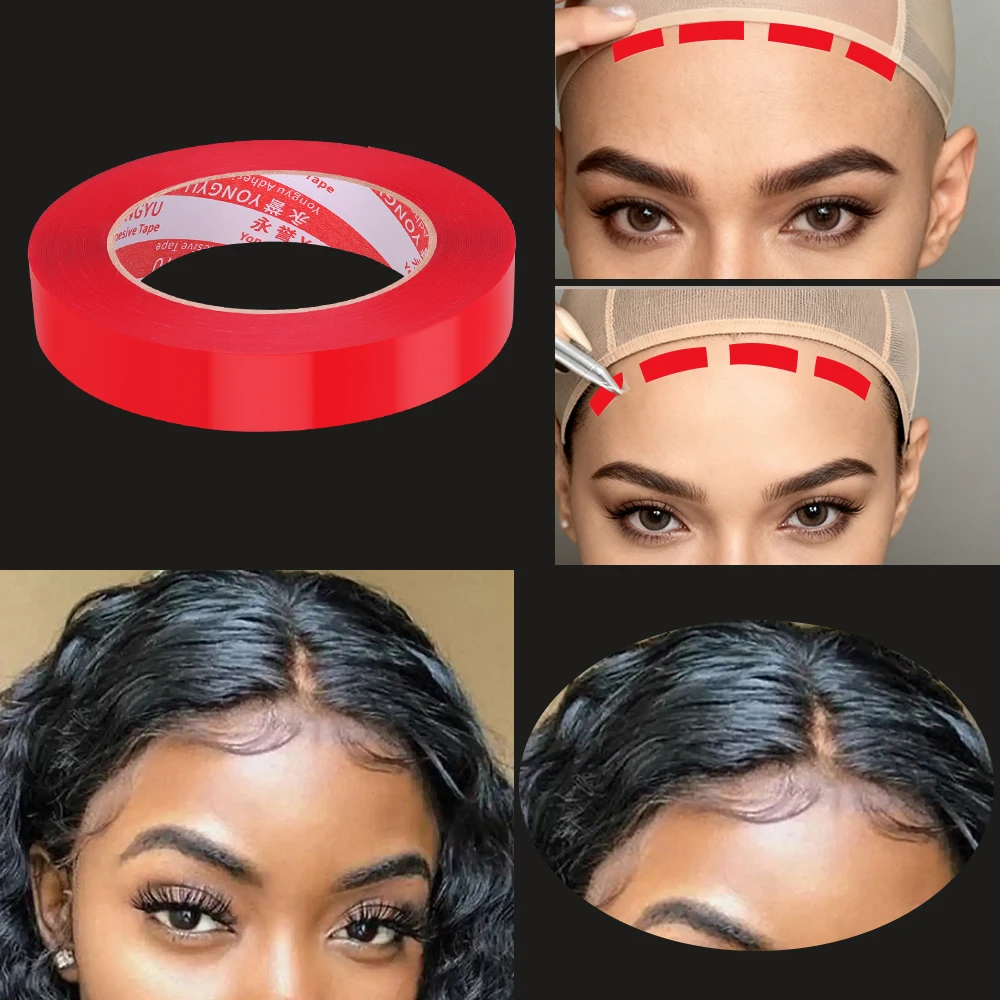 Waterproof Lace Wig Tape for Women Strong Adhesive Double-Sided Hair Extension Tape Long-Lasting Hold Easy to Use Hair Styling