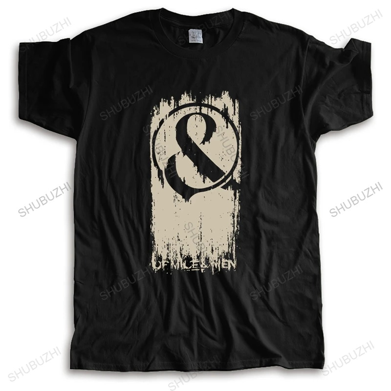 summer t-shirts men brand teeshirt OF MICE & MEN BRUSH STROKES BLK SLIM FIT T-SHIRT NEW OFFICIAL ADULT BAND MUSIC t shirt and