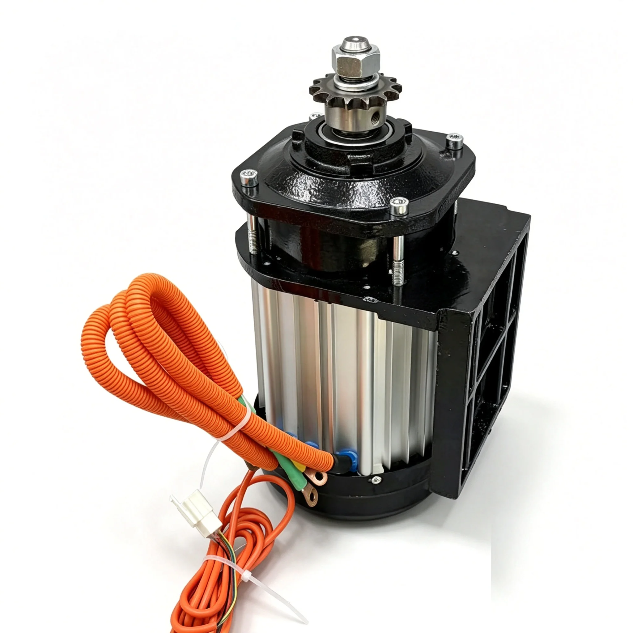 Planetary Deceleration DC Brushless Sprocket Motor 4kw 60v 72v High Power Long Life for Equipment