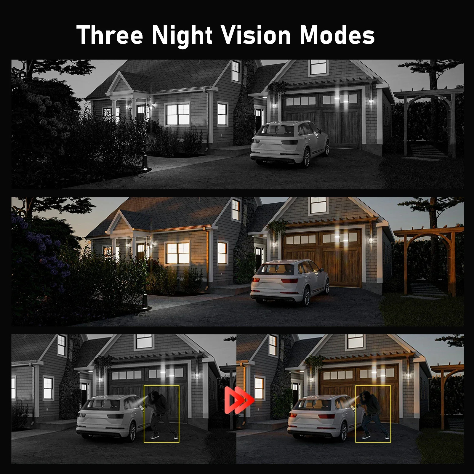 

JideTech 4MP 8CH IP Surveillance Camera With 8 CH NVR Kits POE CCTV Camera System Waterproof IP66 Support 2-way Audio Seetong