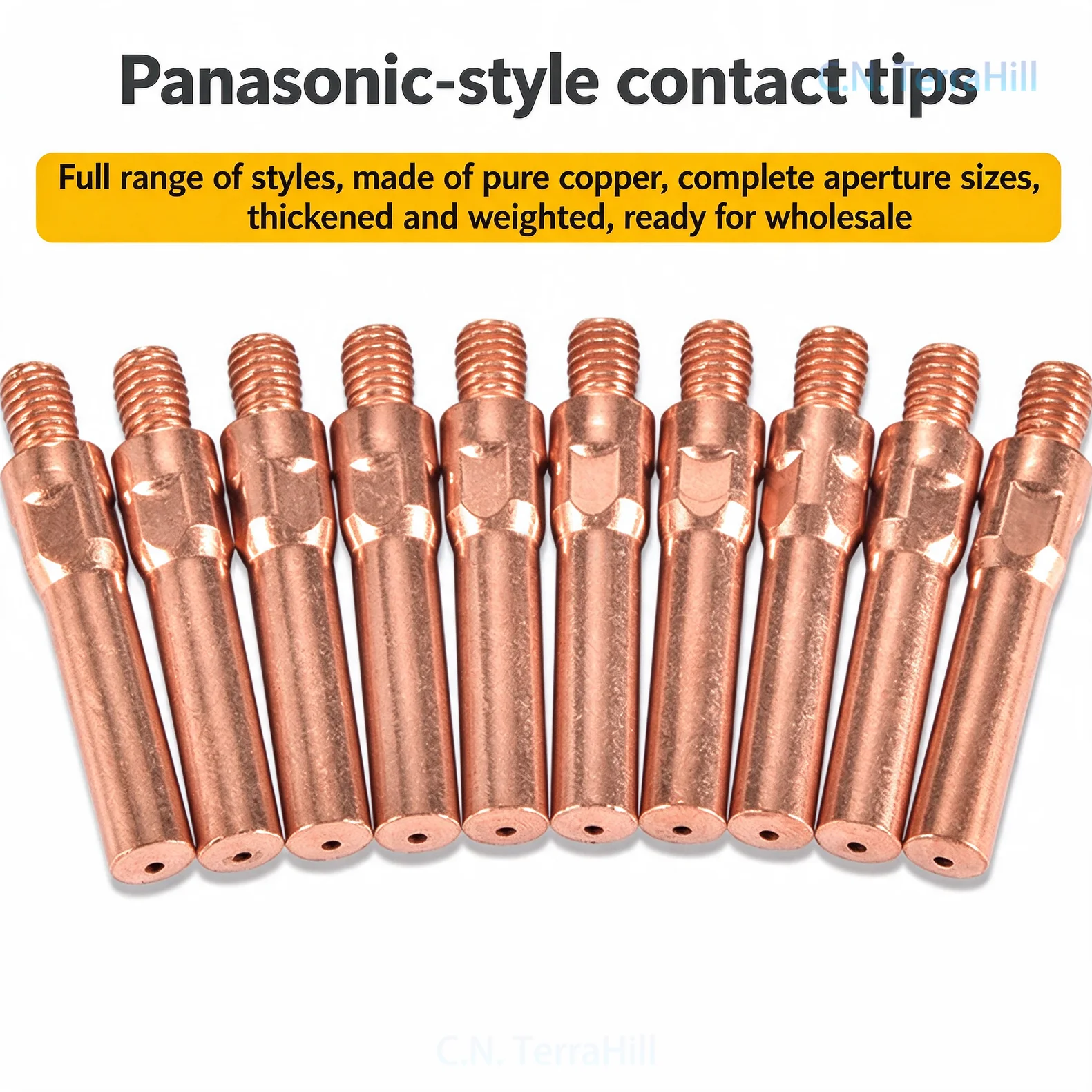 MIG Welding Contact Tip Chrome Zirconium Copper M6 x 1.0 1.2mm Wire Feed Nozzle Gas Shielded Welding Torch Consumable