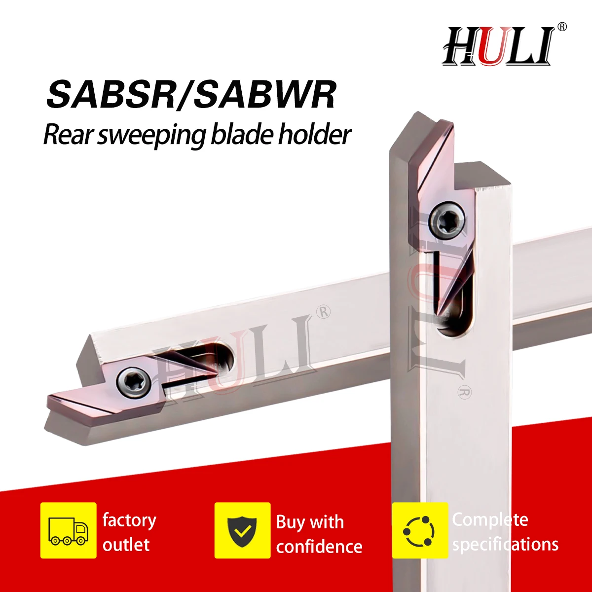 

SABWR1010JX50F/1616JX50F SABSL2020JX40F Small Parts Processing Lightning Type Rear Sweep Lathe Tool Holder Use ABS Series Blades