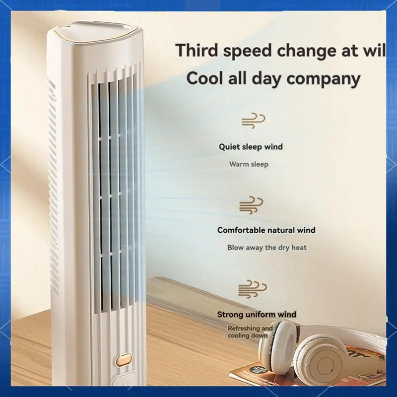 

AA77 Tower Fan USB Charging Portable Air Conditioner Electric Standing Fan Cordless Table Fan