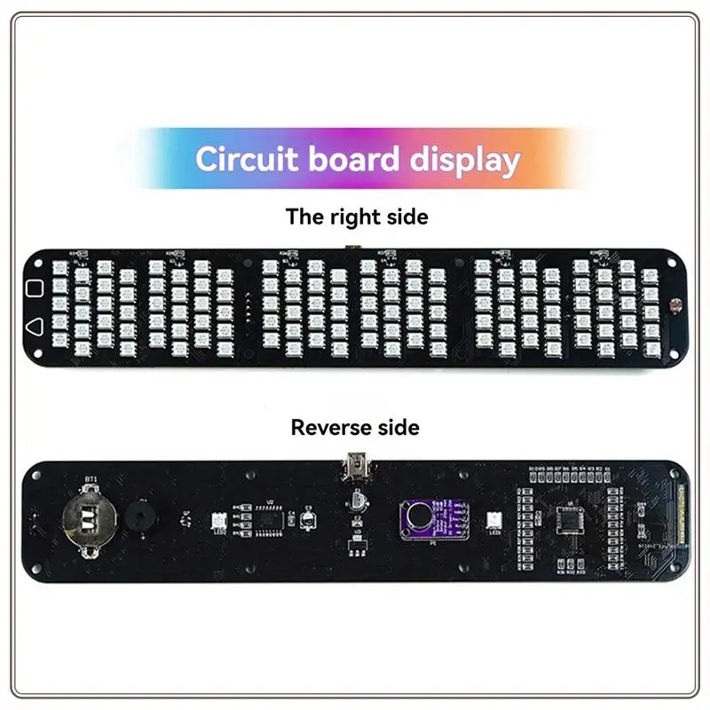 طقم منبه LED رقمي موثوق به خط كبير 6 أرقام ساعة إلكترونية وحدة طيف الموسيقى السائبة لتقوم بها بنفسك تتميز الصوت والرقمي