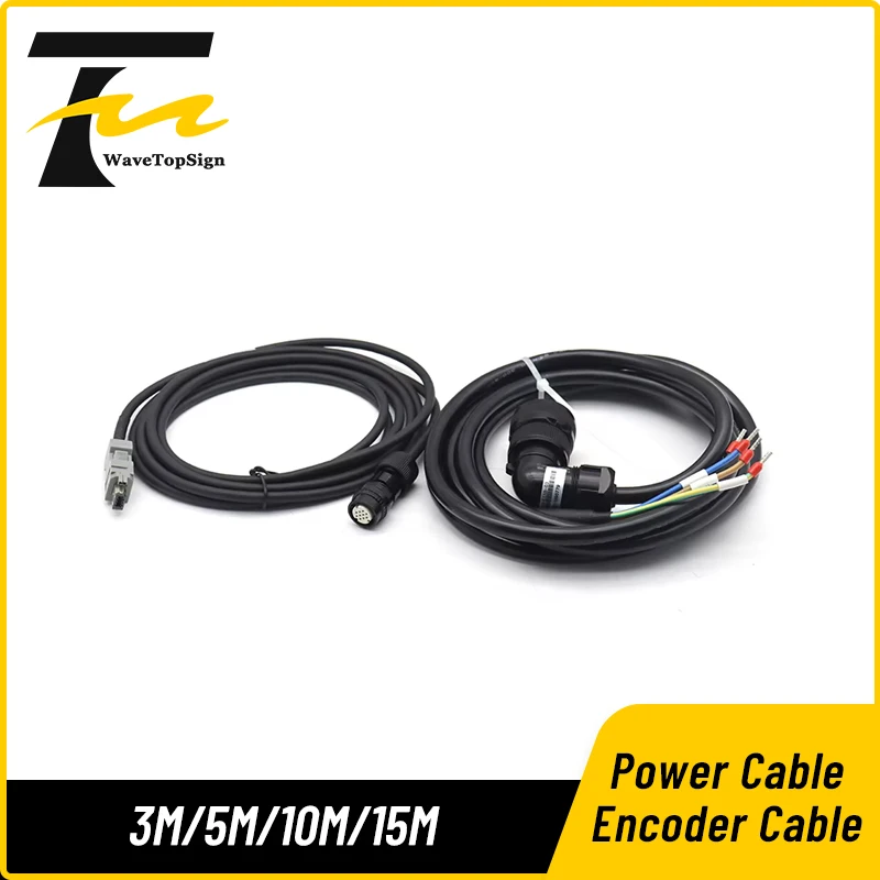 WaveTopSign Servo Motor Power Cable CM-L15B-03 CM-L15B-05 Encoder Cable CP-SC-M-03 CP-SC-M-05 For XINJE MS5G