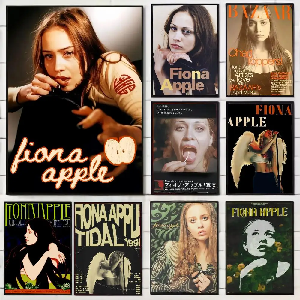 Singer Fiona Apple Painting Calligraphy Stylish Wall Art Poster, Bedroom Living Room Home Decor Gift