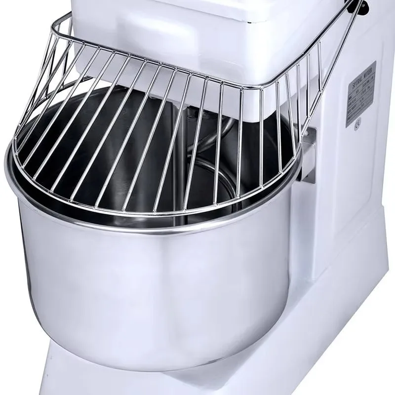 Double-action two-speed spiral dough mixer with a 30L capacity can mix 12 kg of flour