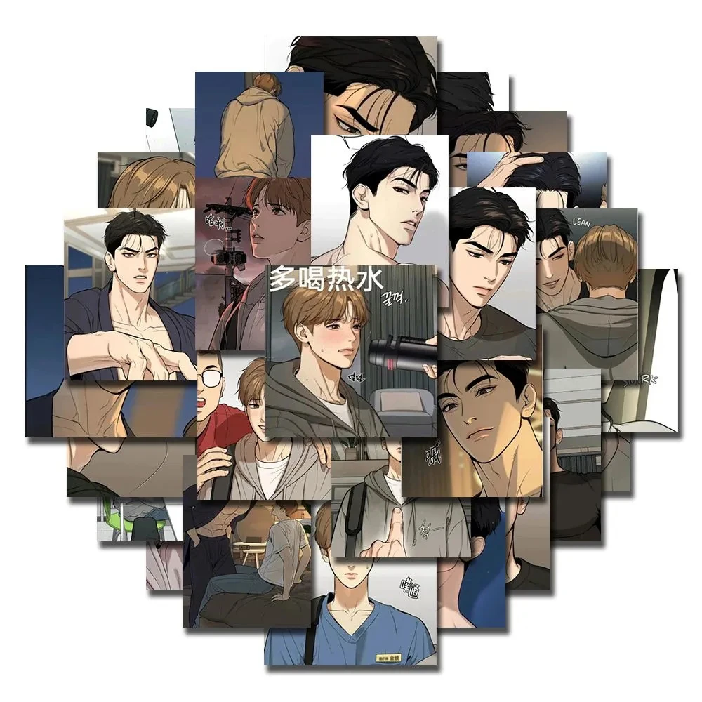 10/30/60Pcs Korean BL Manwha Jinx Sticker Joo Jaekyung Kim Dan Manga Stickers DIY Laptop Luggage Decor Boys Lover Gift Wholesale