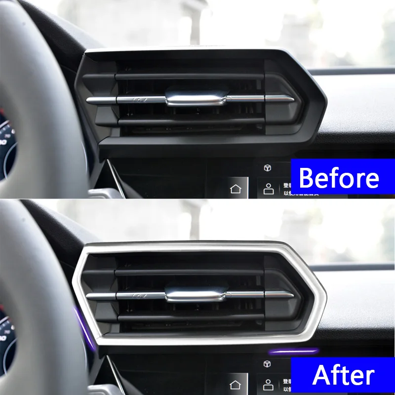 Car Front Dashboard Air Vent Outlet Frame Trim Decoration for Audi A3 8y 2022 2021 Accessories Auto Styling Parts