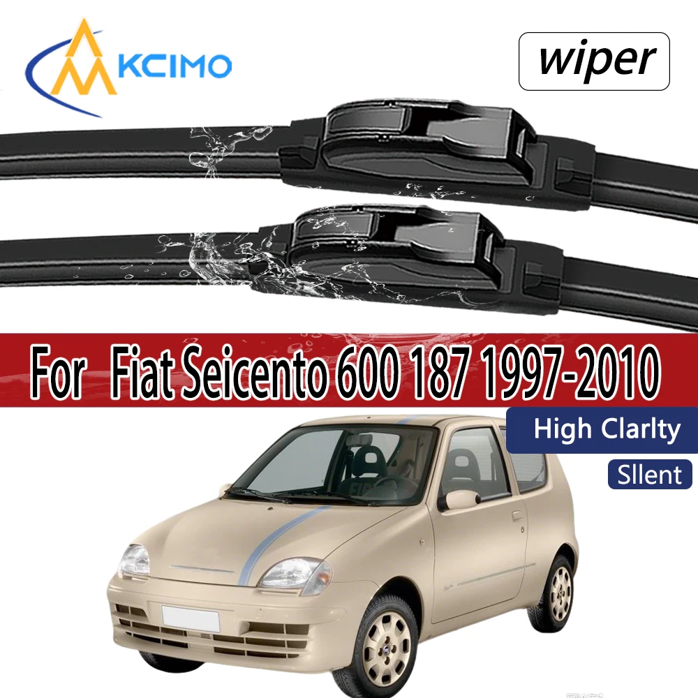 Für Fiat Seicento 600 187 1997–2010 Frontscheibenwischerblätter 2 Stück Windschutzscheiben-Fenster-Zubehör