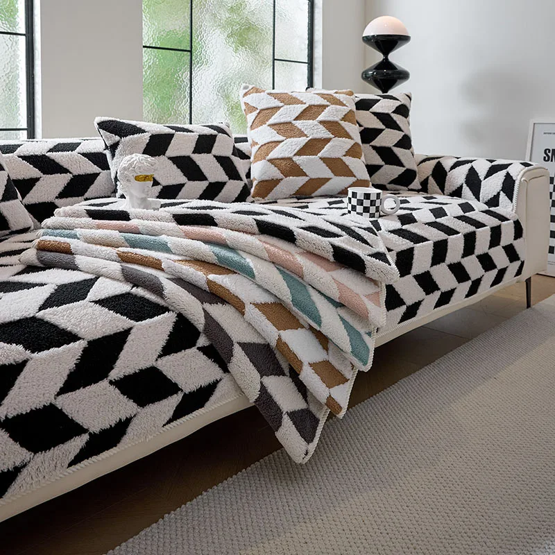 

Modern And Simplicity Versatility Sofa Cushion Sofa Cover 2025 Popular New Autumn Winter Plush Sofa Cover Anti-slip Home cover