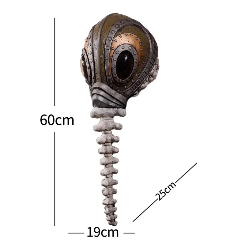 Novo o sandman morpheus máscara cosplay rei dos sonhos nariz longo steampunk látex capacete festa de halloween carnaval traje adereços