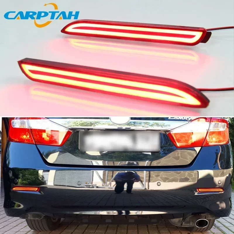 

2 шт. светодиодный задний противотуманный фонарь для Toyota Alphard 2015 2016 2017 2018 2019 автомобильный светодиодный светильник бампера стоп-сигнал отражатель функции 2 в 1