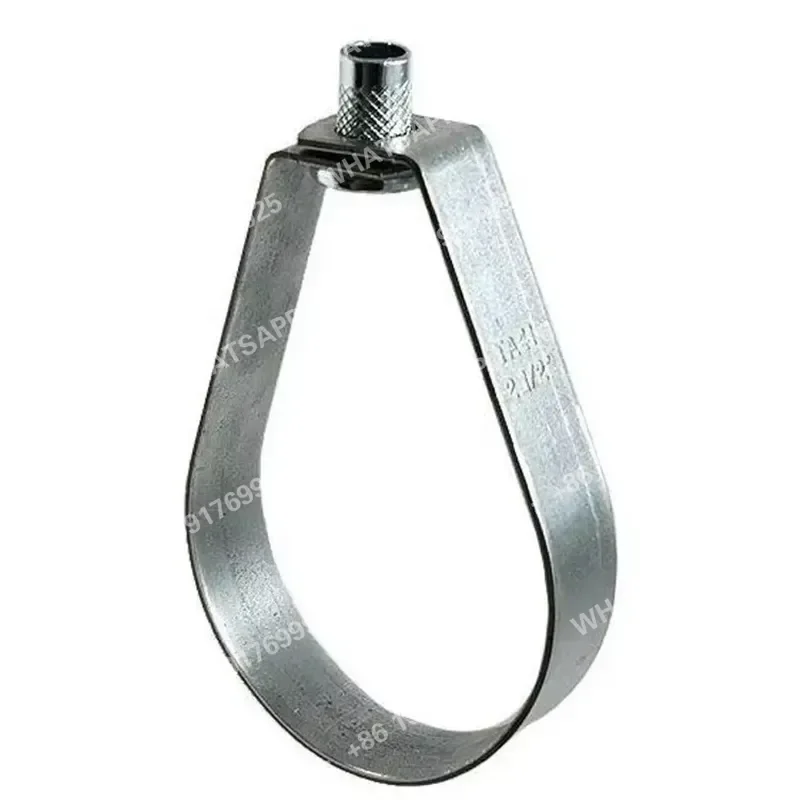 China Factory Pear Shaped Hinged Pipe Clamp with Zinc Plating