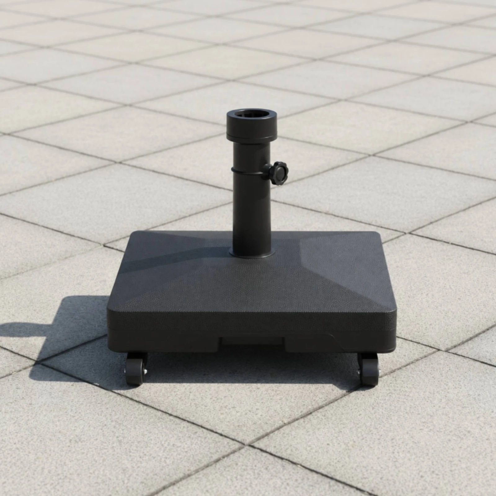 Water Fill Umbrella Stand Easy to Move Fillable Umbrella Base Outdoor Furniture Heavy Duty Wind-Resistant for Beach