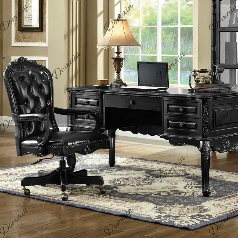 9X Executive Nordic Office Desk European Aesthetic Design Storage Luxury Office Desk Wooden Organizers Ufficio Unique Furniture