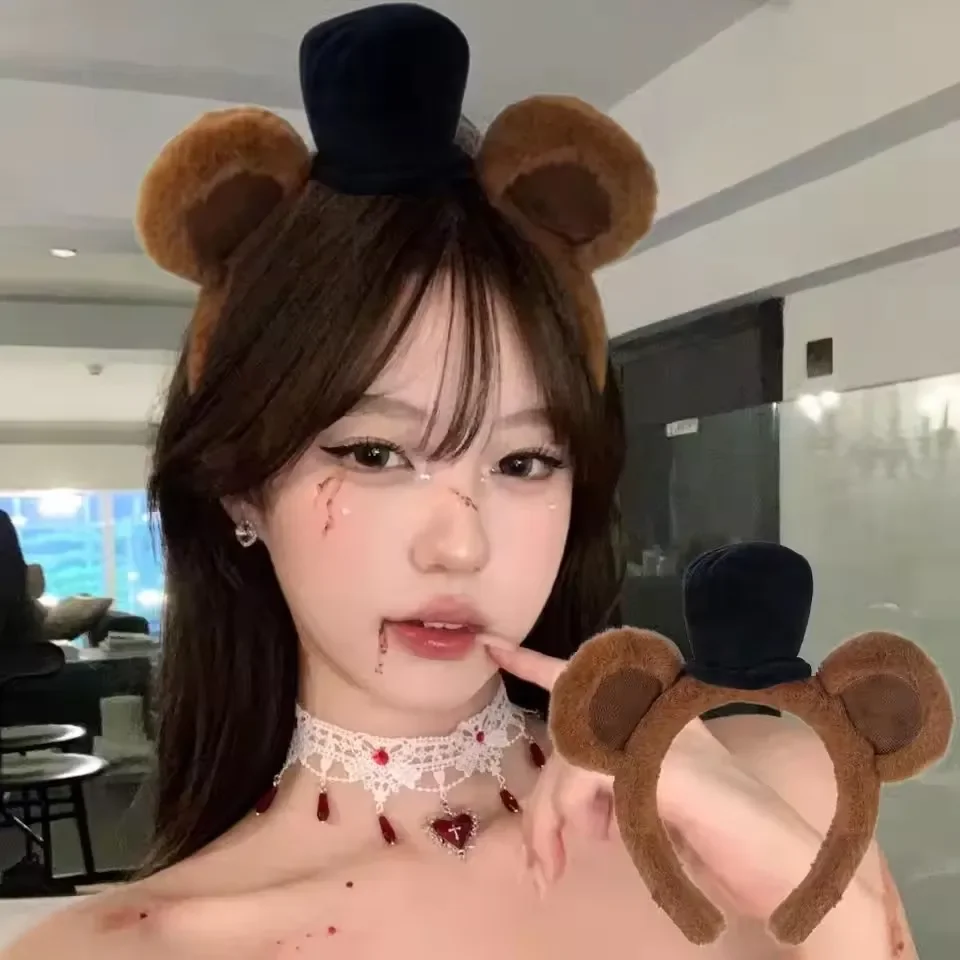 

Halloween HairBand Bear Ears Headband Animal Costume Children Adult Party Accessories