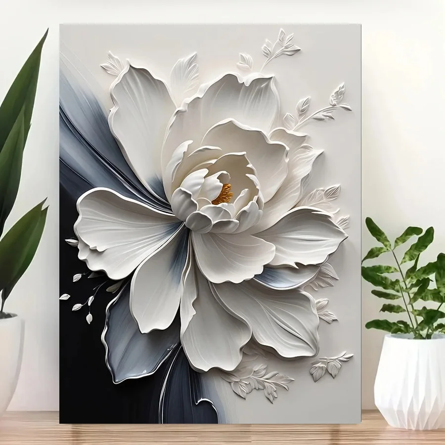 Modern Abstract Floral Canvas Art Posters, No Framed Wall arts Decor for Living Room, Bedroom, Office, and More - Perfect Gift f