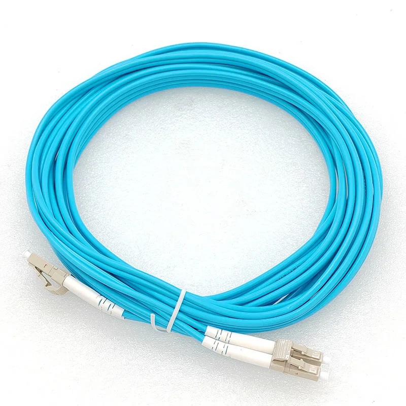 

5m Fiber Optic Patch Cord Jumper OM3 LC TO LC10 Gigabit Multimode Dual Core 3.0 Duplex Optical Fiber Extension Cable Wholesale