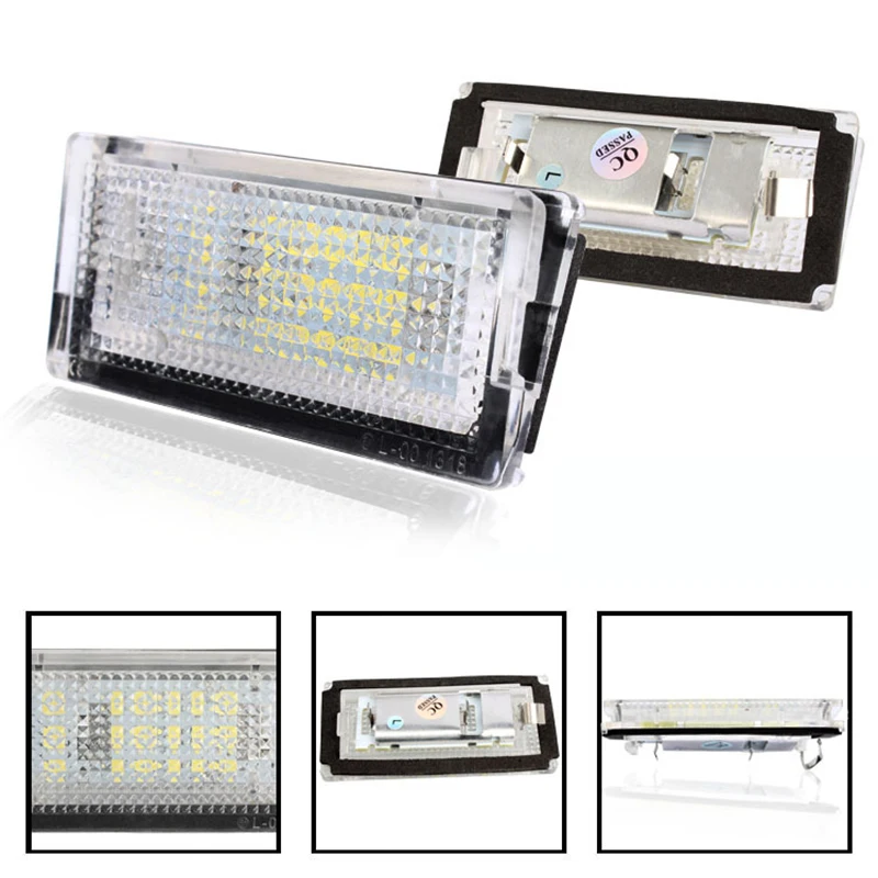 Led 번호판 라이트 Led Canbus 자동 테일 라이트 화이트 LED 전구, BMW 3 시리즈 E46 4D 4DR 1998-2002 자동차 액세서리, 2 개