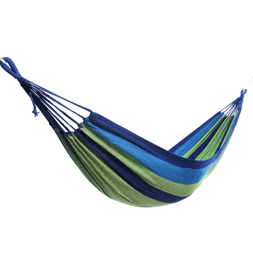 

Double Hammock Portable Camping Hiking Hammock For Outdoor Travel Garden Swing Thickened Canvas Hanging Bed For Two People